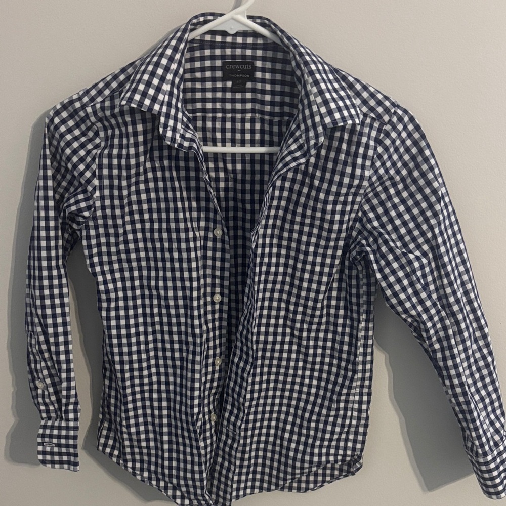 Crewcuts (by JCrew) Boy’s Navy and White Checkered Shirt
